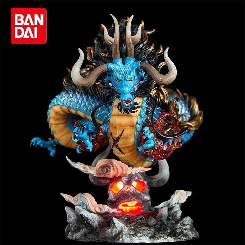 22cm One Piece Anime Figure GK Kaido Dragon Form Four Emperors Lamp PVC Action Figure Model Dolls Antistress Toy Gift