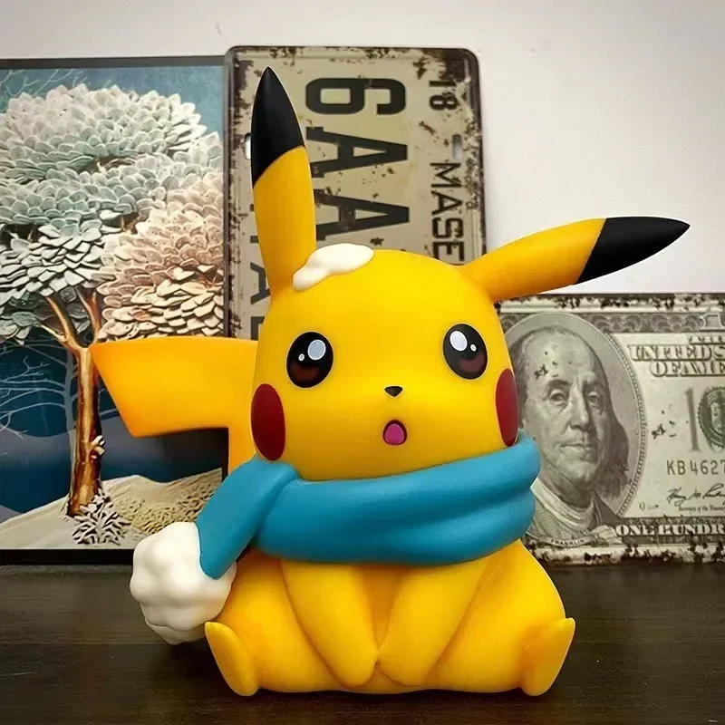 23CM Pokemon Pikachu Action Figure Large Anime Pocket Monster Cartoon Figurines Model Ornaments Statue Decor Children Gift...