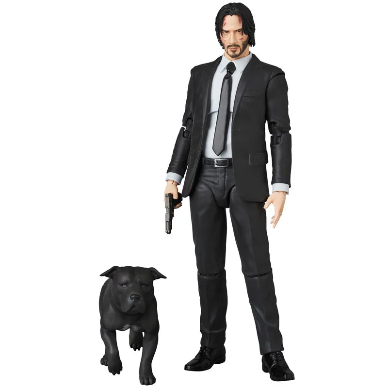 Mafex 085 John Wick Dogs PVC Collectible Joints Moveable Action Figure Toy