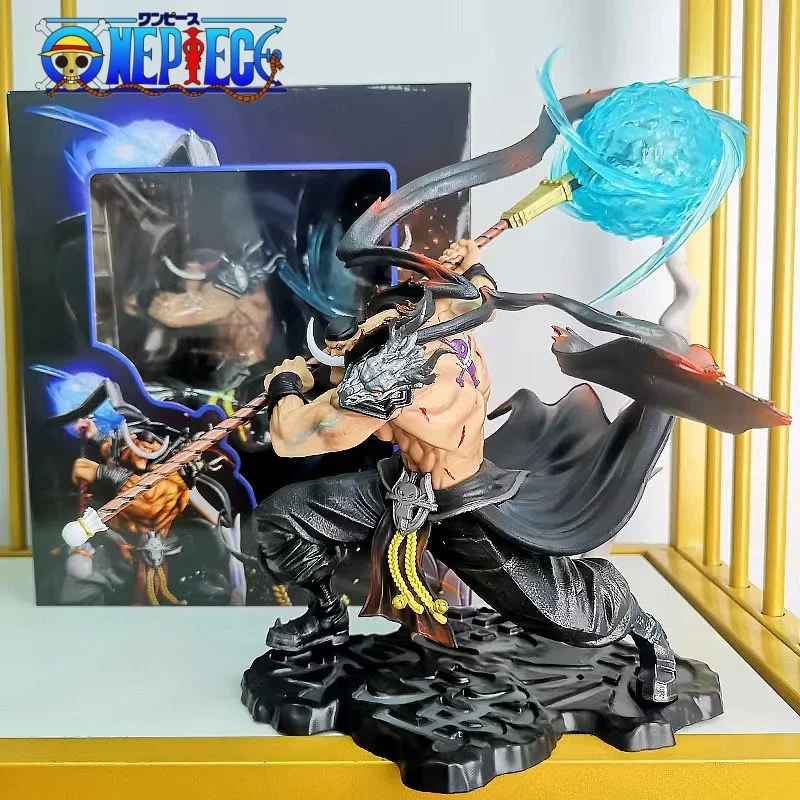One Piece Anime Figure White Beard Edward Newgate POP Max Action Figure Light Collection Decorations Statue Model Toy