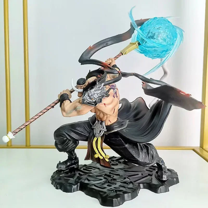 One Piece Anime Figure White Beard Edward Newgate POP Max Action Figure Light Collection Decorations Statue Model Toy