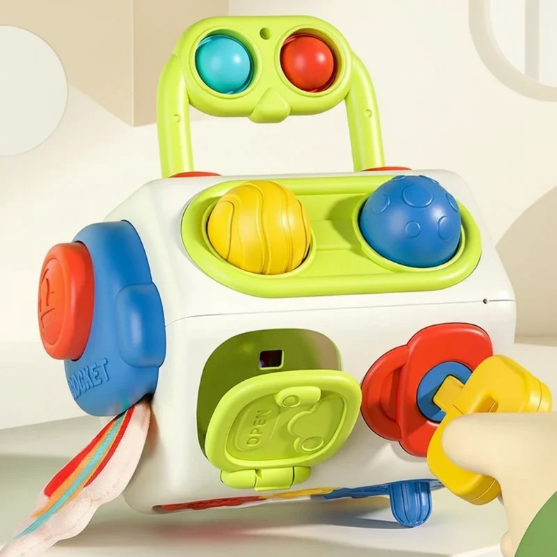 BusyCube – Älykäs ja leikkisä – Montessori Fidget Kuutio 10--1