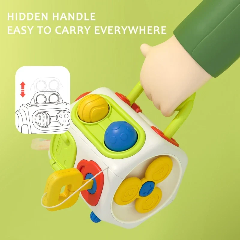 BusyCube – Älykäs ja leikkisä – Montessori Fidget Kuutio 10--1