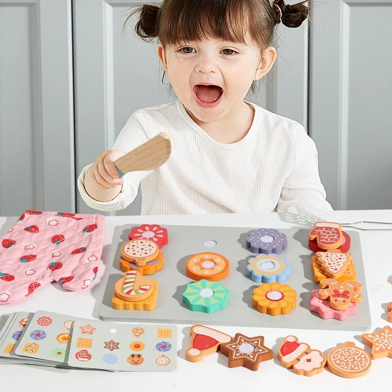 TinyKitchen – Luova ja leikkisä – Puinen keksien lajittelupeli