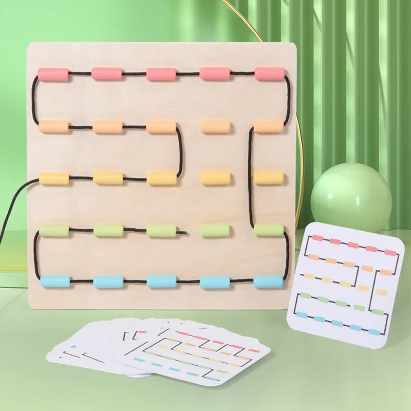 Tangle Toys™ - Solmiminen ja värittäminen - Naru lautapeli