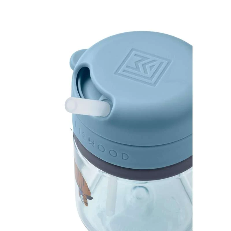 Liewood Pavia Sugerørskop - Tritan - 280ml - Fun/Beach Azure