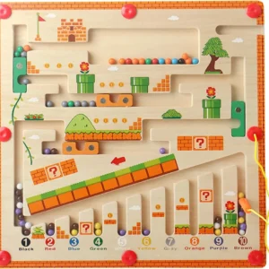 Magneettinen seikkailijamaze | Stimuloi luovuutta - Montessori-labyrinttipeli lapsille