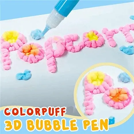 PuffyPop Pennen | Taianomainen 3D Piirtämisen Ilo - Tee Se Itse Kuplivat Värikynät