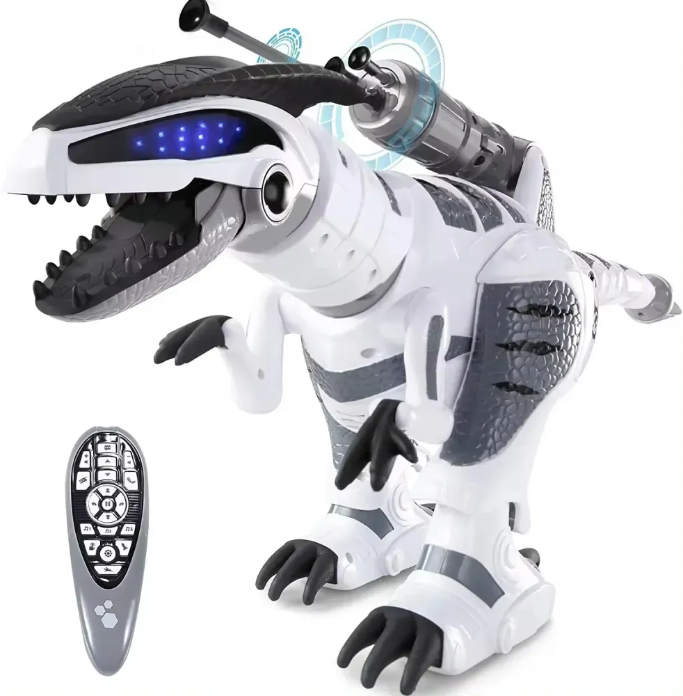 DinoBot | Karjuva seikkailu - Interaktiivinen RC dinosaurus valolla ja äänellä