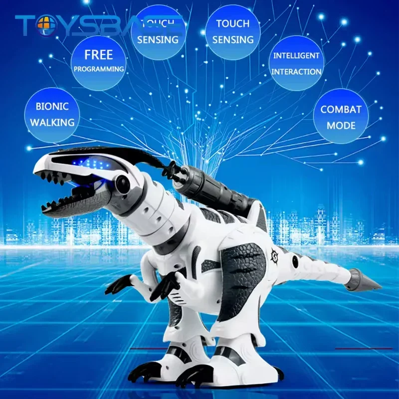 DinoBot | Karjuva seikkailu - Interaktiivinen RC dinosaurus valolla ja äänellä