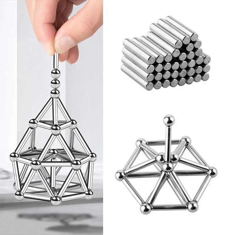 Magnetix MagniBlocks | Rakenna maailmasi täyteen luovuutta - Tee se itse magneettiset tangot ja pallot setti