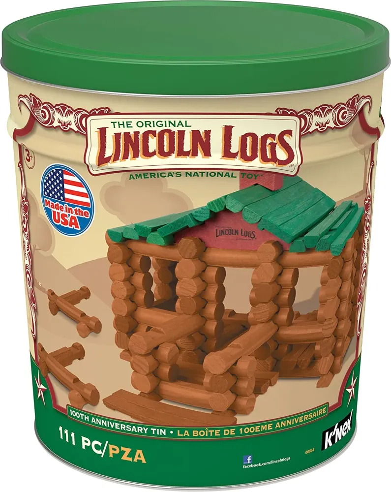 Lincoln Logs | Rakenna & luo - Klassinen puinen rakennussarja