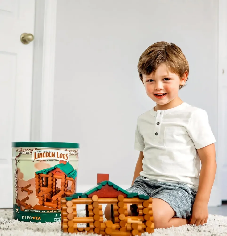 Lincoln Logs | Rakenna & luo - Klassinen puinen rakennussarja