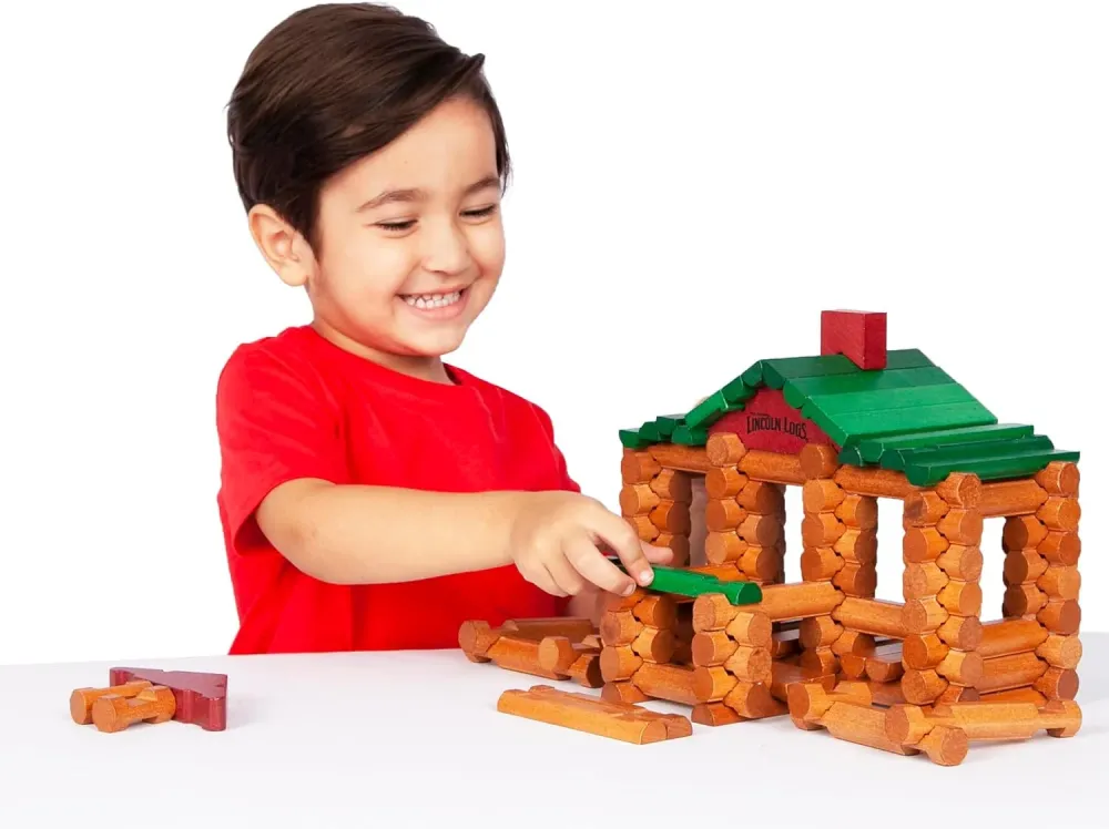 Lincoln Logs | Rakenna & luo - Klassinen puinen rakennussarja