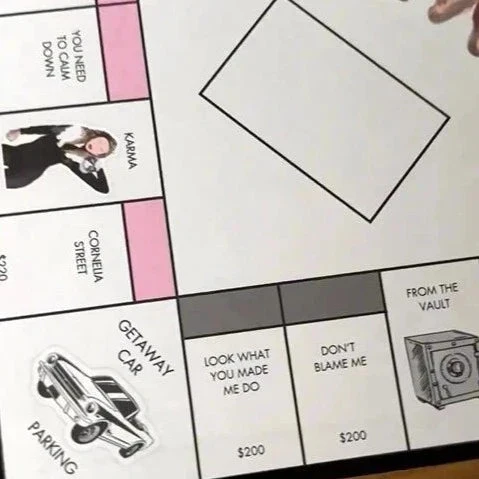 Swiftopoly | Taylor Swift Monopoly Lautapeli 2-6 Pelaajalle ainutlaatuisella kokemuksella