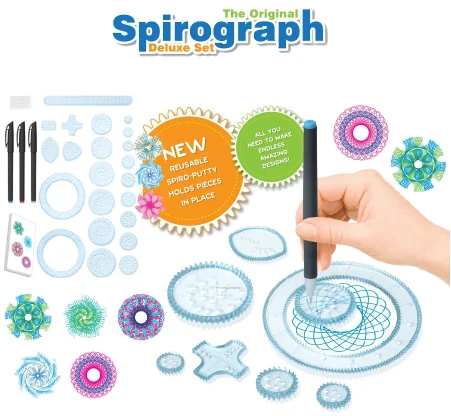 Spirograph Piirustussetti | Luova - Opetuksellinen Lelut Lapsille
