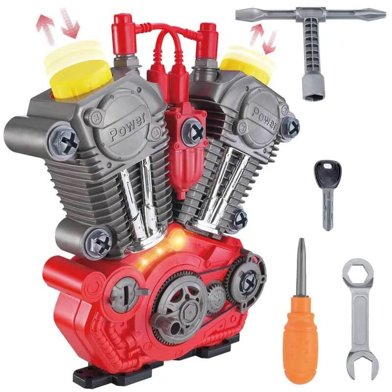 EngineMaster Kit | Rakenna ja tutki - Interaktiivinen tee-se-itse moottori valolla ja äänellä