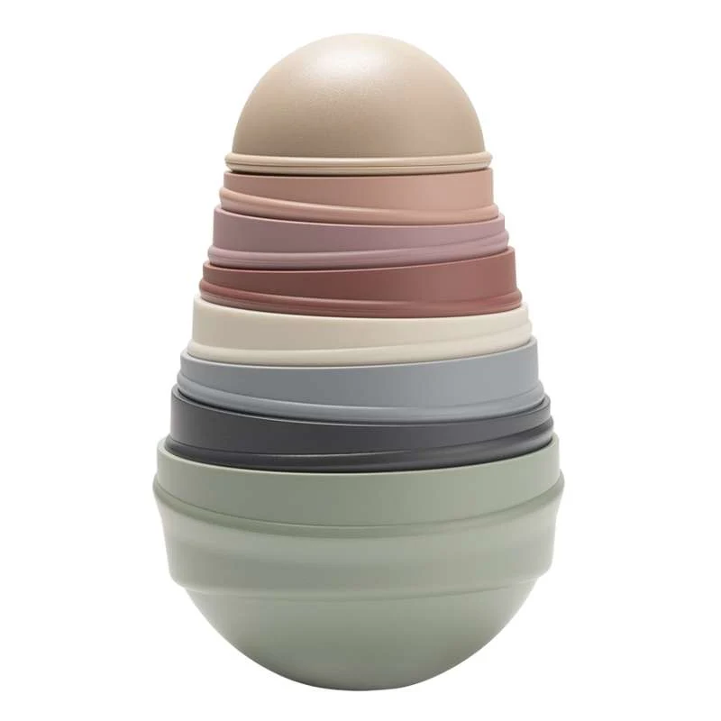 BIBS Play - Wobbly Tower - Tumletårn - Pastel Iridescent