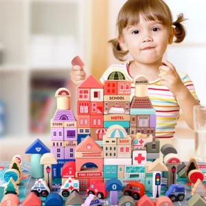 BuildJoy – Koulutus ja hauskuus – Puinen rakennuspalikkasarja kaupungissa