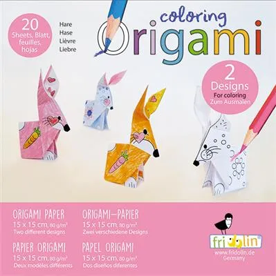 Origamin väritys - jänis