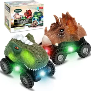 DinoRacers | Karjuva toiminta - Sähköinen dinosaurusauto valolla ja äänellä