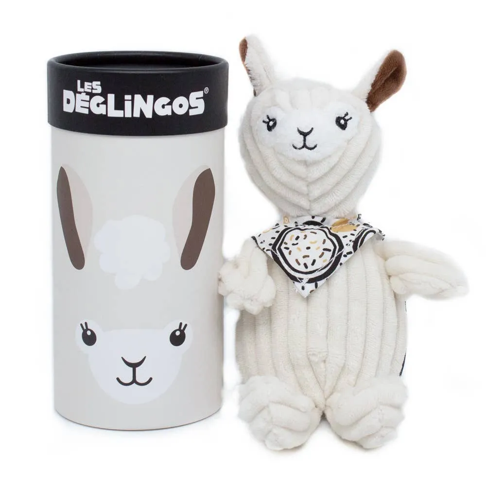 DEGLINGOS PIENI YKSINKERTAINEN PEHMO + LAHJAPAKKAUS MUCHACHOS LAMA Les Déglingos, France