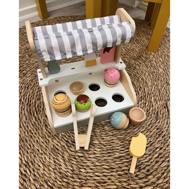 Kid'oh Isbutik med tilbehør i træ - FSC