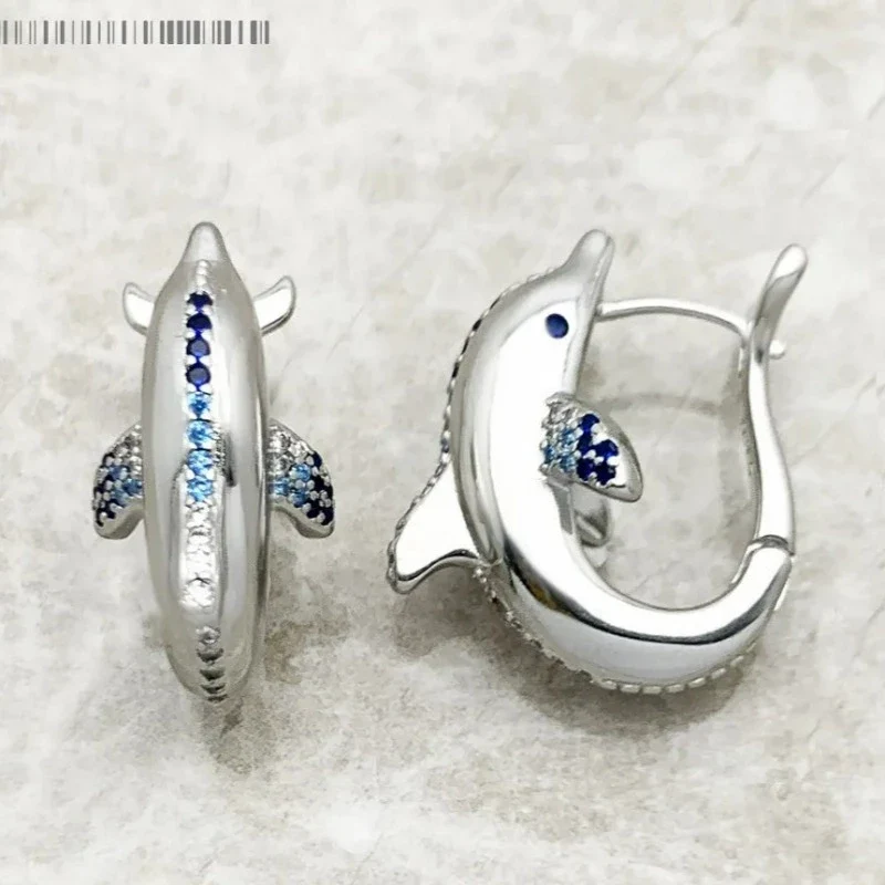 Sapphire Dolphin -korvakorut - Exception®