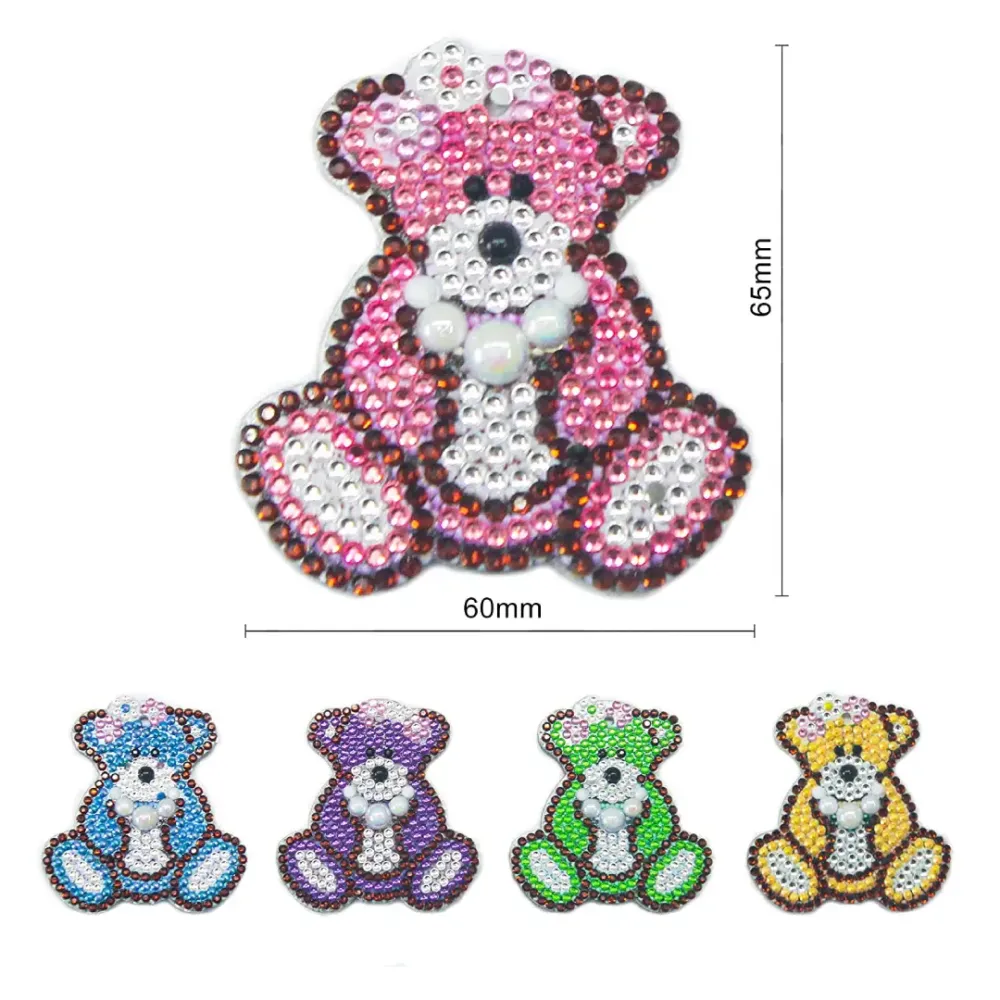 Diamond Painting Avainnauhat Karhut - 5 Kpl - Kaksipuolinen