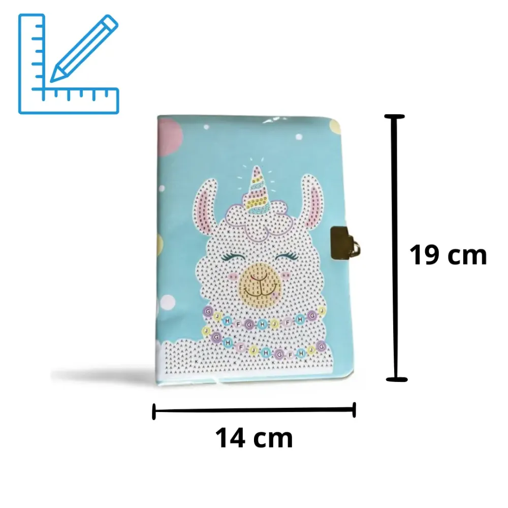 Diamond Painting Muistikirja Lama – Pyöreät Kivet