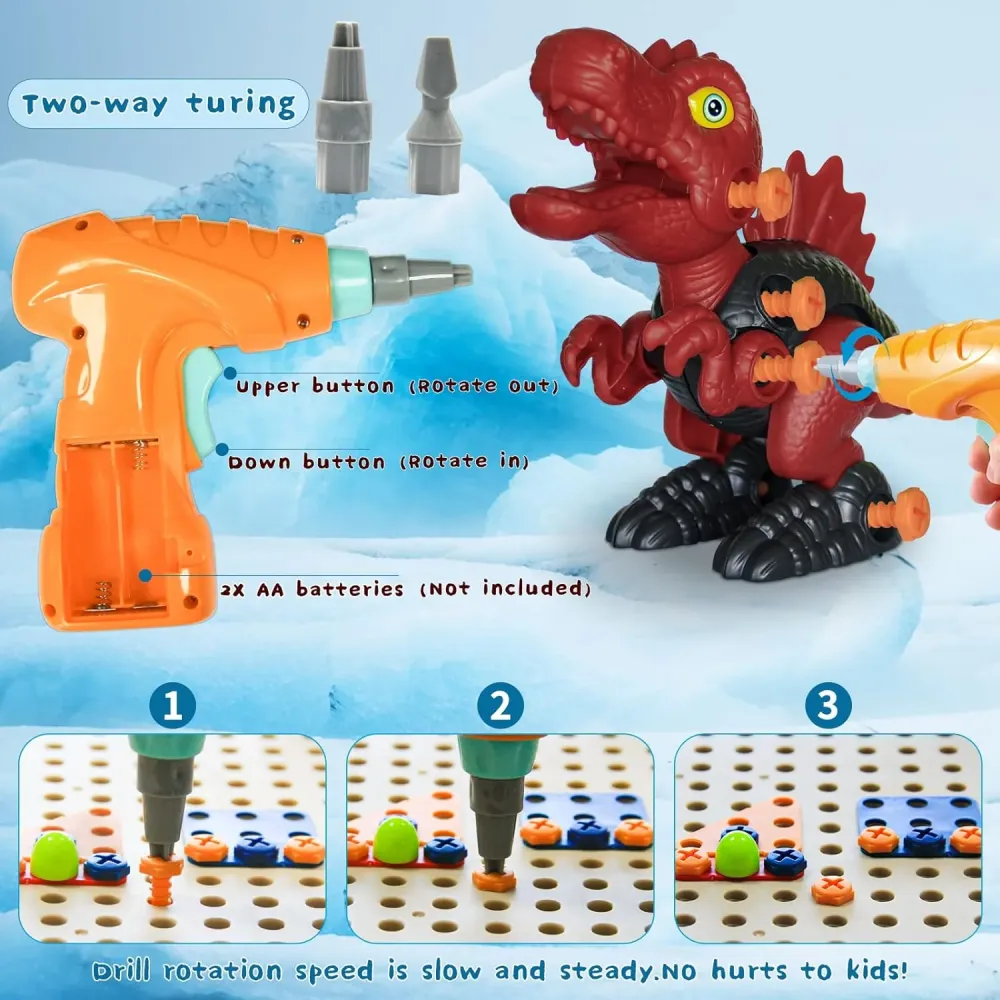 Little Dino Toolbox™ - Poraa & suunnittele - Dino Rakennuslelut