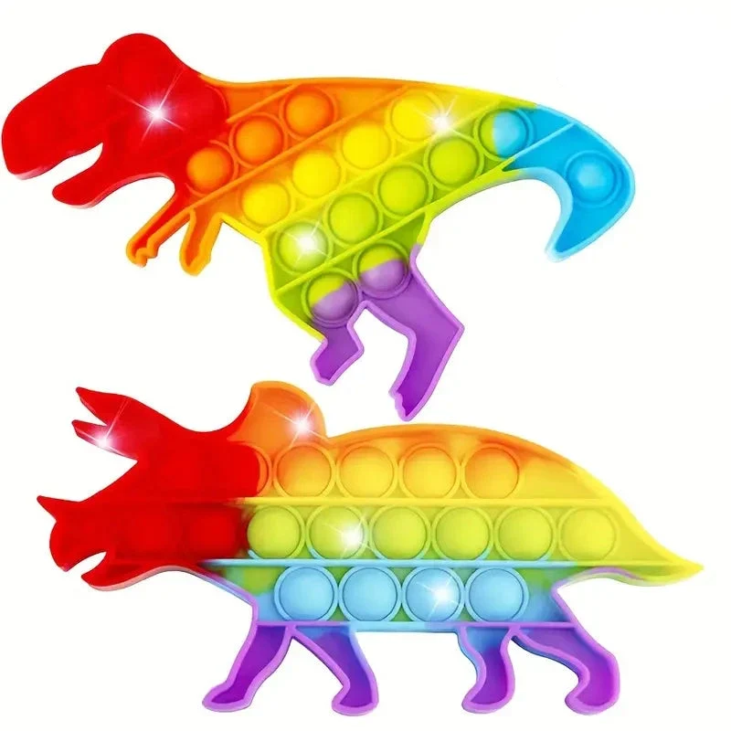 Rainbow Dino Fidget | Päästä stressi irti - Stressinlievittäjä lapsille