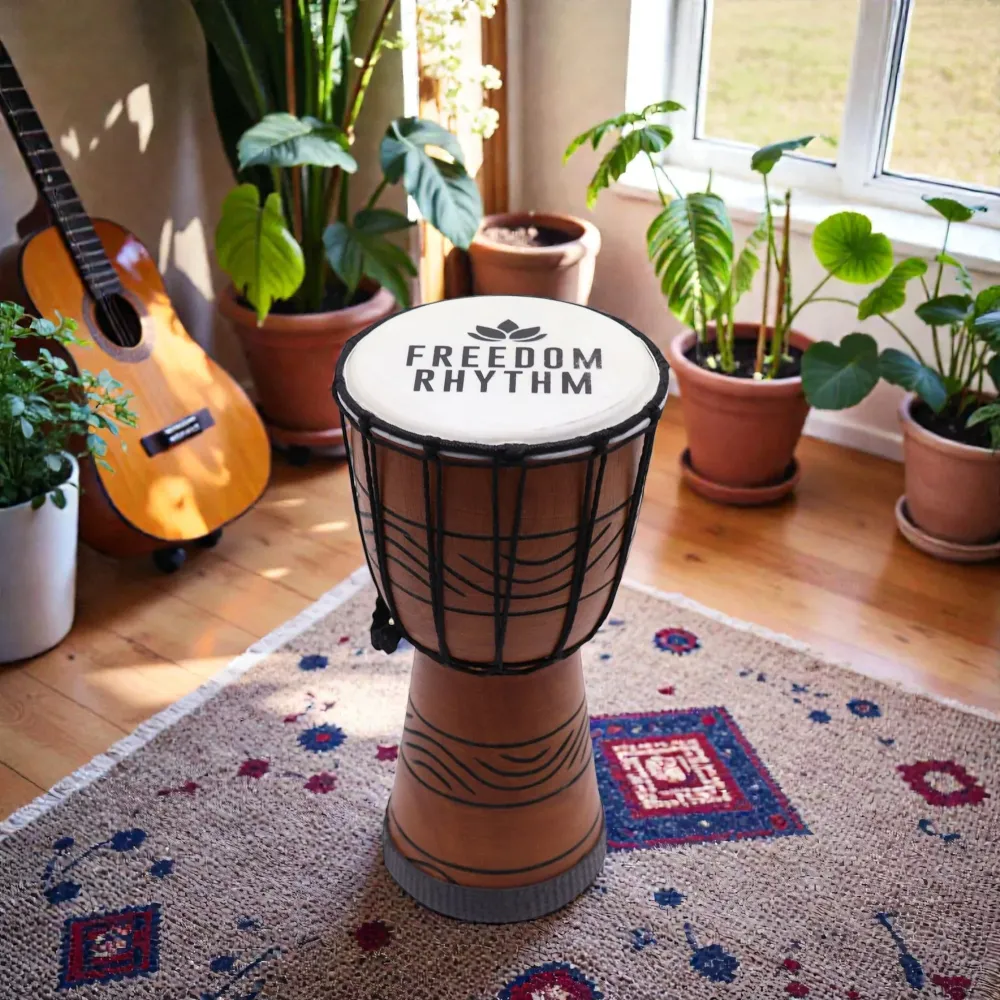 Pieni Pro Djembe Rumpu – Vapauden Rytmi (korkea) – Pieni 30cm (15cm Halkaisija)