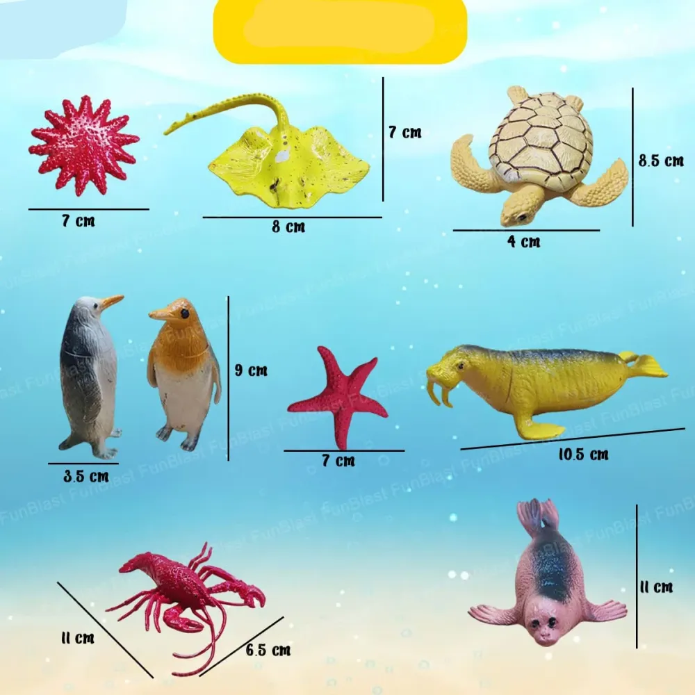 AquaWorld | Sukella vedenalaiseen seikkailuun - Realistinen merieläinten leikkisetti lapsille kaloilla