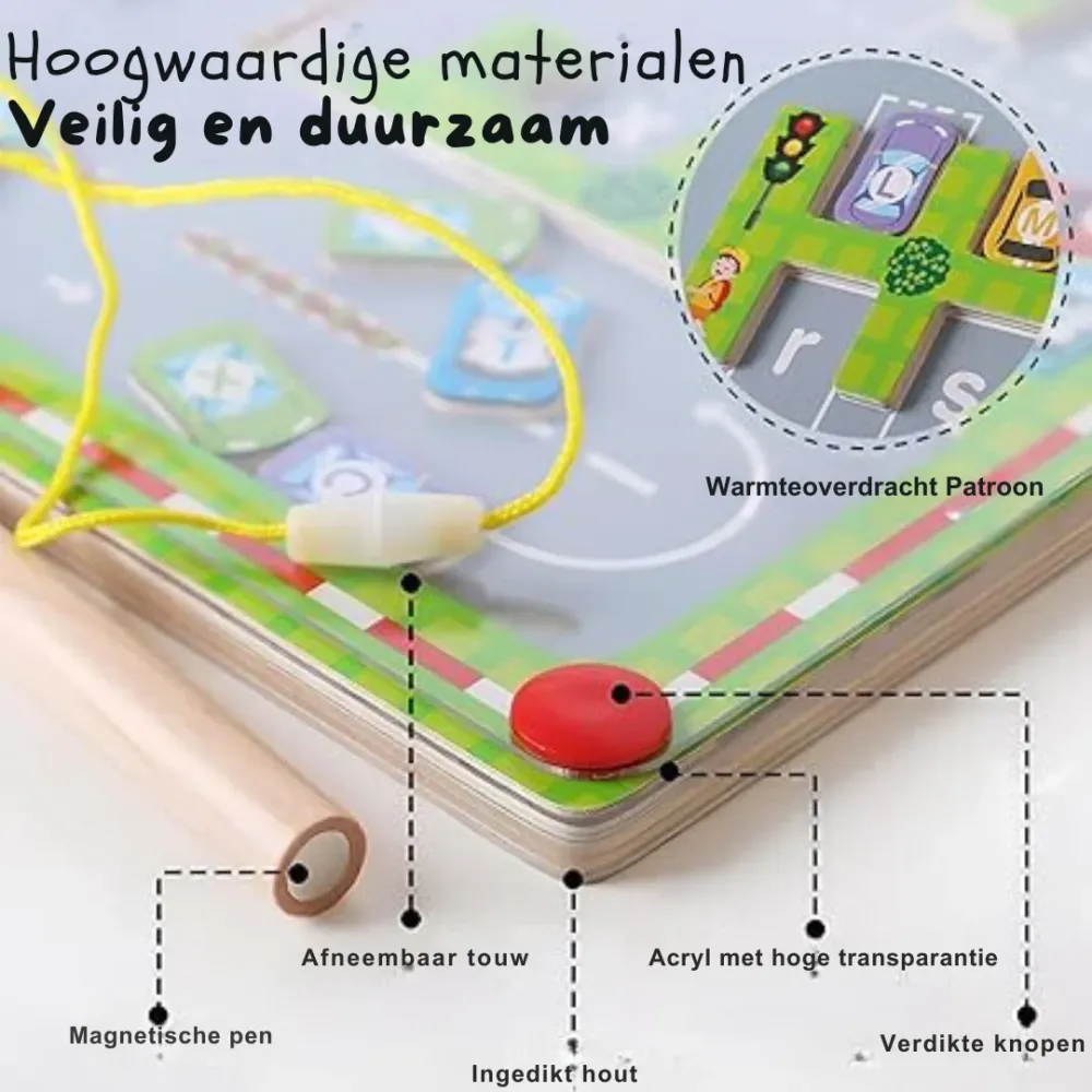 AlfaKids – Oppiminen & Löytäminen - Magneettinen aakkospelilauta