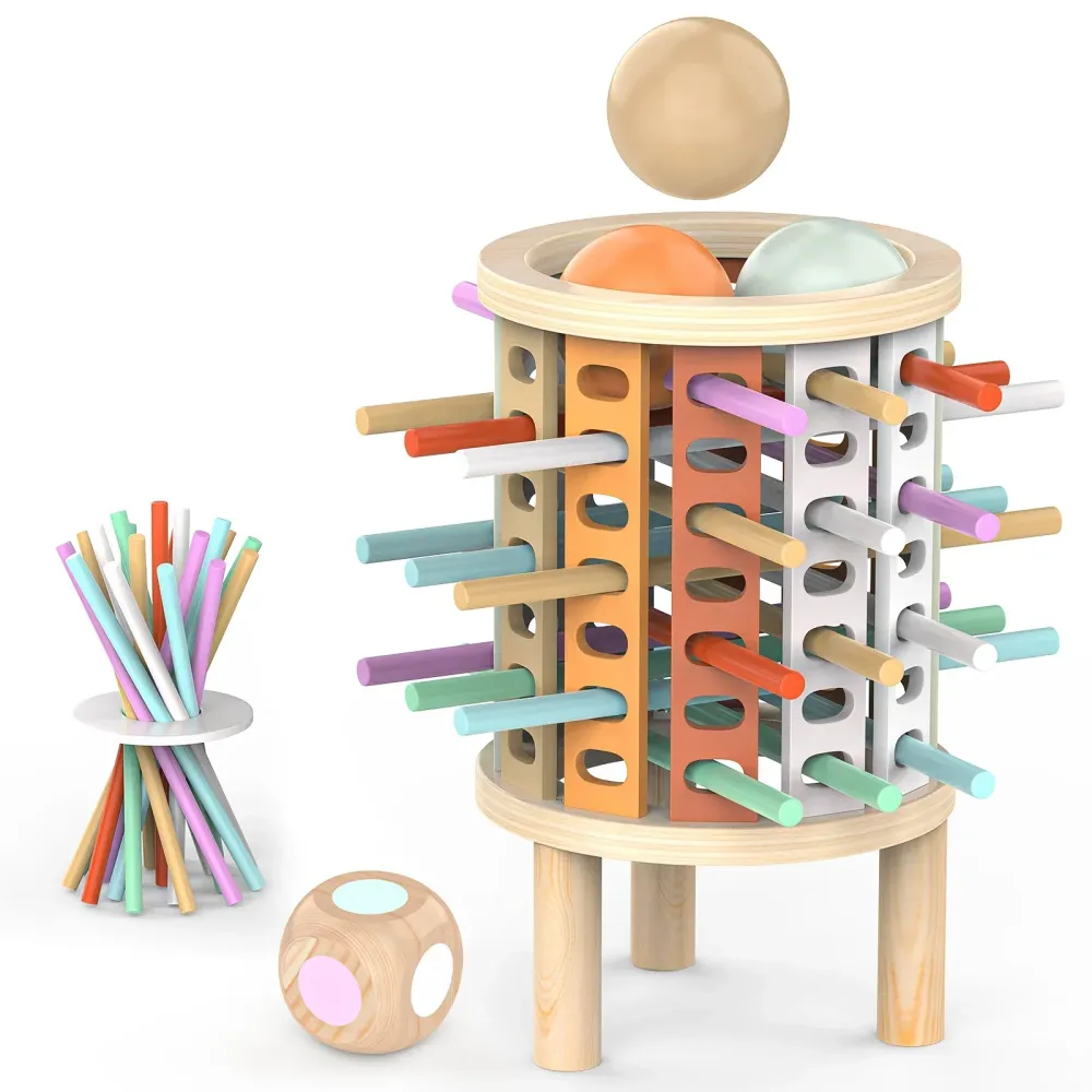 Balance Tower™ – Pinoaminen ja laskeminen – Puinen ajattelupeli