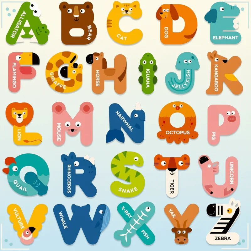 Magnetic Alphabet – Oppiminen ja leikit – Magneettikirjainsarja