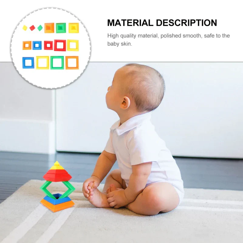 Pyramid Stacking Blocks – Motoriset taidot ja luovuus – Palikkapino-setti