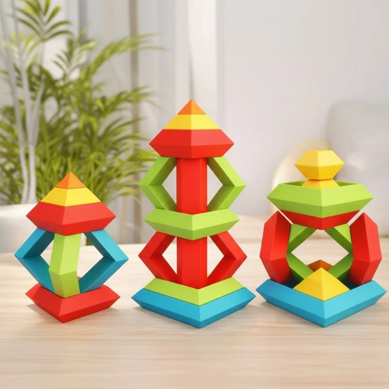 Pyramid Stacking Blocks – Motoriset taidot ja luovuus – Palikkapino-setti