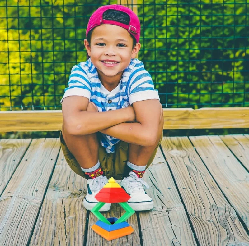 Pyramid Stacking Blocks – Motoriset taidot ja luovuus – Palikkapino-setti