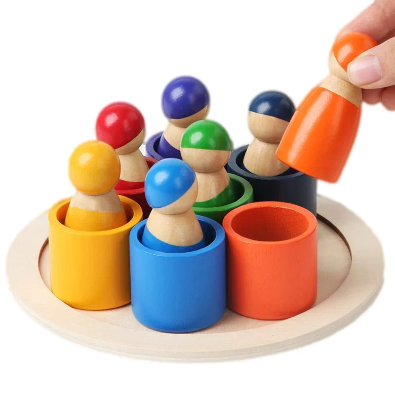 Rainbow Puzzle™ – Värikäs & luova - puiset lajittelulelut