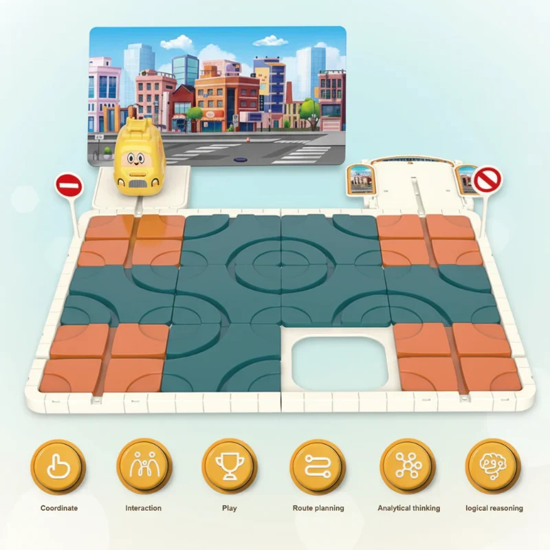 ThinkFun – Looginen ajattelu ja keskittymiskyky – Junapulmapeli