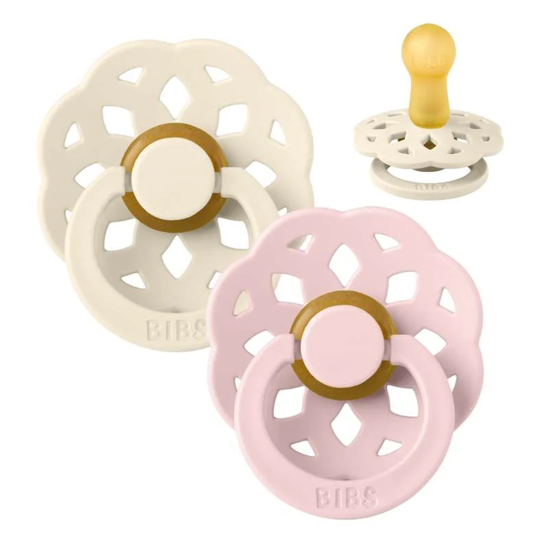 Bibs Boheme Tutti - 2-Pak - k. 2 - luonnonkumi - Ivoori/Kukka