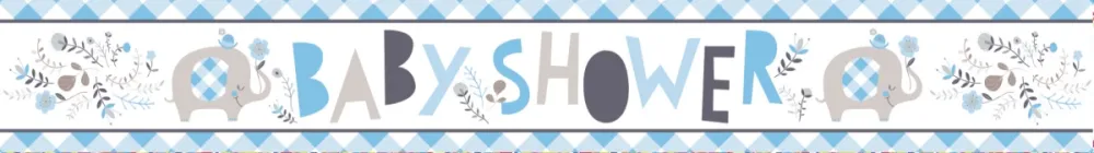 Baby Shower Banner Sininen 2.74m