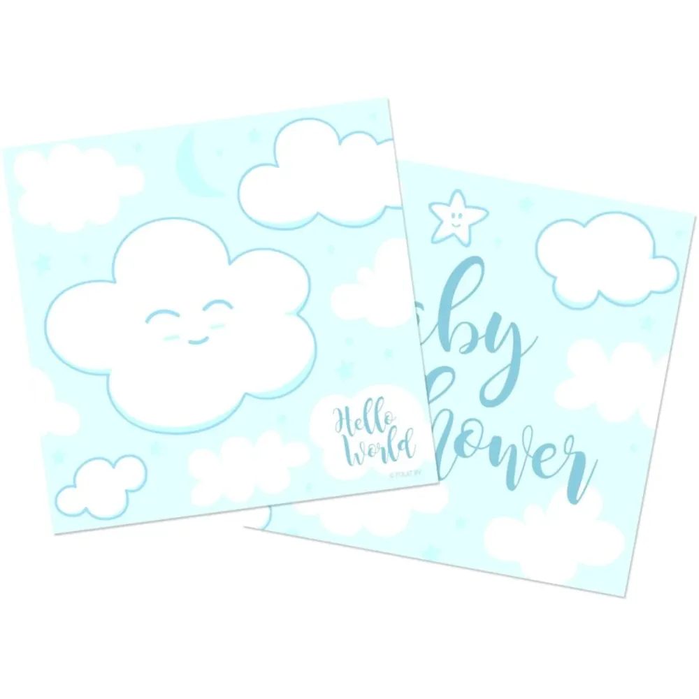 Baby Shower poika lautasliinat 25cm 20kpl