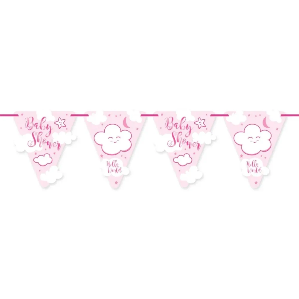 Baby Shower tyttö kukkaseinät 6m