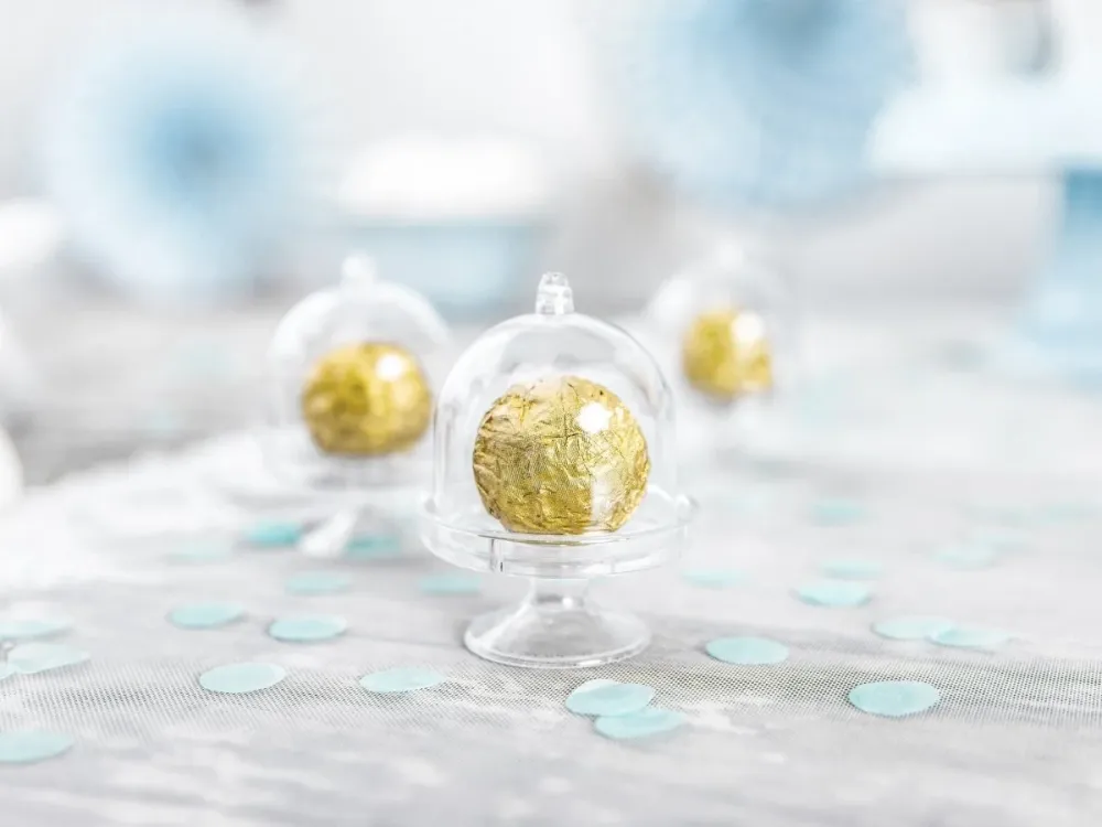 Cupcake Stand Mini kannella läpinäkyvä 7.5cm 3kpl 3kpl