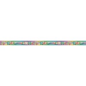 Eläkkeelle siirtyminen Banner värillinen 3.65m