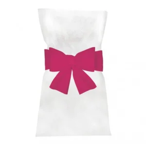 Fuksia tuolin rusetti 19cm 6kpl