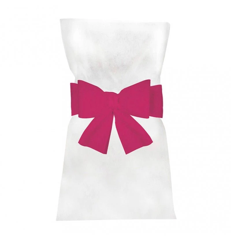 Fuksia tuolin rusetti 19cm 6kpl